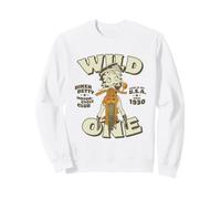 Betty Boop Wild One Biker Moto Graphique Vintage Sweatshirt