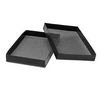 Betty Bossi 2078123 Plats de Gril antiadhésifs (en Duo) 28x18x3cm en Noir, Plastique