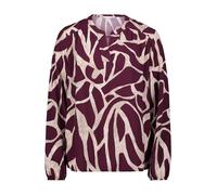 Betty & Co 8826/3089 Blouse, Rouge foncé/Naturel, 46 Femmes