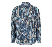 Betty & Co Damen Chemisier à imprimé Bleu/Marron 48