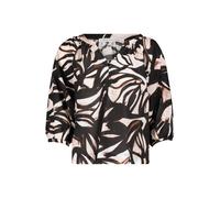 Betty & Co Chemisier beige / marron châtaigne / noir, Taille XXL