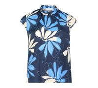 Betty & Co Chemisier crème / bleu marine / bleu clair, Taille XXL
