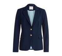 Betty & Co Blazer Long à Simple Boutonnage Manches 1/1, Bleu, 44 Femme