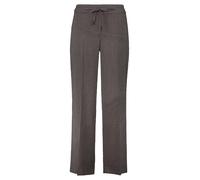 Betty & Co Damen Pantalon de Tailleur à Ceinture à Nouer Black/Taupe 46