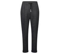 Betty & Co Pantalon à plis noir chiné, Taille 52