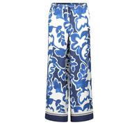 Betty & Co Pantalon bleu / bleu marine / blanc, Taille 34