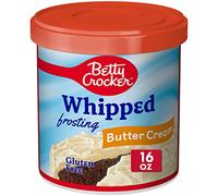 Betty Crocker Crème de glaçage au beurre fouetté, sans gluten, 355 ml