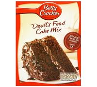 Betty Crocker Devils Food Cake Mix Lot de 6 boîtes de mélange pour gâteaux 500 g
