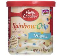 Betty Crocker, Rich & Creamy Frosting, Rainbow Chip, 16oz Tub (Pack of 3)