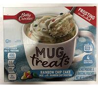 Betty Crocker Tasse de cuisson pour gâteau aux frites arc-en-ciel avec glaçage aux copeaux arc-en-ciel, 394,1 g (us) (1)