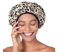 Betty Dain Bonnet de douche au design élégant doublé en éponge, The Socialite Collection, « Safari Spots »