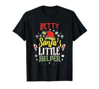 Betty Santa's Little Helper Nom de Noël Betty T-Shirt Graphique avec Valeur