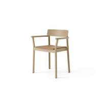 Betty TK11 Chaise de Salle à Manger avec Accoudoirs Cuir cognac/Chêne