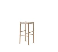&Tradition Tabouret de bar Betty TK8 oak. assise en ruban de lin tressé naturel