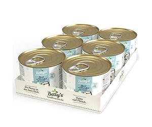 Betty's Cuisine de Campagne pour Chien Cheval avec Pomme de Terre et Huile de carthame 6 x 200 g Convient pour Toutes Les Races de Chiens Haute biodisponibilité Nous veillons à la Meilleure qualité