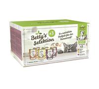 Betty's Landhausküche Lot de 6 boîtes de nourriture humide Motif chat n°3 400 g