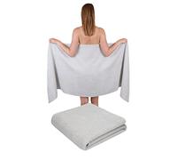 Betz 2 pièces Serviettes à Sauna XXL Berlin 100% Coton 70x200 cm Couleur Gris argenté