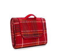 Betz Couverture à Pique-Nique avec Isolation Thermique à Carreaux Rouge, Taille 180 x 200 cm