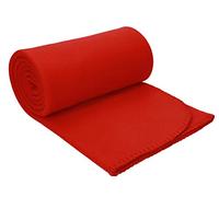 Betz de Luxe Couverture Polaire Plaid en Polaire Taille 130x170 cm qualité 180 g/m² Couleur Rouge