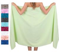 Betz Drap de Bain XXL 100 x 200 cm 100% Coton - Serviette de Sauna et de Plage en Tissu éponge Doux - Facile d'entretien et très absorbante - Série Palermo - Couleur Vert