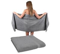 Betz Lot de 2 Serviettes à Sauna Premium Drap de Bain 100% Coton 70 x 200cm Couleur Anthracite