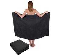 Betz Lot de 2 Serviettes de Douche Maxi Drap de Bain XXL Taille 100x150cm Berlin Gris Graphite - Berlin