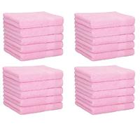Betz Lot de 20 Serviettes débarbouillettes NEAPEL 30x30 cm 100% Coton lavettes Douces et absorbantes pour Visage,Mains et invités essuie-Mains Facile d’Entretien et Durable Couleur Rose