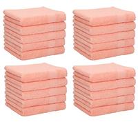 Betz Lot de 20 Serviettes débarbouillettes NEAPEL 30x30 cm 100% Coton lavettes Douces et absorbantes pour Visage,Mains et invités essuie-Mains Facile d’Entretien et Durable Couleur Abricot