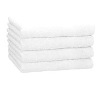Betz Lot de 4 Serviettes de Toilette Premium 100% Coton 50x100 cm Blanc