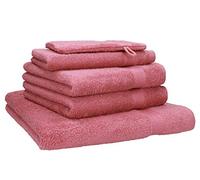 Betz Lot de 5 Serviettes Set de 1 Drap de Bain 2 Serviettes de Toilette 1 Serviette d'invité 1 Gant de Toilette 100% Coton Premium Color Vieux Rose
