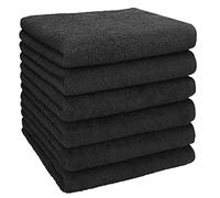 Betz Lot de 6 Serviettes de Toilette Set de Serviettes Berlin 100% Coton 50x100 cm Couleur Gris Graphite - Berlin