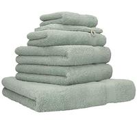 Betz Lot de 6 Serviettes Premium Set de 1 Drap de Bain 2 Serviettes de Toilette 1 Serviette d'invité 1 Lavette 1 Gant de Toilette 100% Coton Couleur Vert Foin