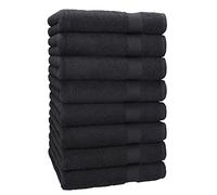 Betz Lot de 8 Serviettes Taille 50x100 cm 100% Coton Set de 8 Serviettes de Toilette Premium (Graphite)