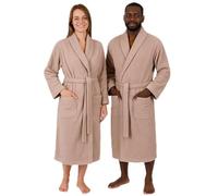 Betz Peignoir Berlin en Coton avec Col Châle pour Hommes et Femmes - Peignoir de Bain Long d'Intérieur