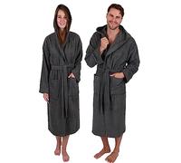 Betz peignoir d’intérieur en coton avec capuche pour hommes et femmes manteau de sauna et bain Couleur anthracite FULDA