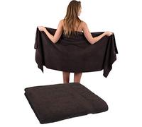 Betz Premium Ensemble de Serviettes à Sauna Lot de 2 pièces en 100% Coton Serviette de Bain 70 x 200cm Couleur Brun foncé