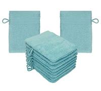Betz Premium Lot de 10 Gants de Toilette en éponge lavettes pour Le Visage en 100% Coton Gant de Toilette pour bébé Couleur Bleu océan