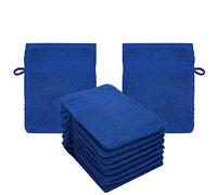 Betz Premium Lot de 10 Gants de Toilette en éponge lavettes pour Le Visage en 100% Coton Gant de Toilette pour bébé Couleur Bleu Royal