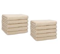 Betz Premium Set de 10 Serviettes d‘invités Ensemble de 10 Serviettes pour Visage et Mains Lot de Serviettes essuie-Mains 30 x 50cm (Sable)