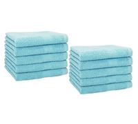 Betz Premium Set de 10 Serviettes d‘invités Ensemble de 10 Serviettes pour Visage et Mains Lot de Serviettes essuie-Mains 30 x 50cm (Bleu océan)