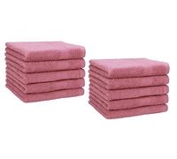 Betz Premium Set de 10 Serviettes d‘invités Ensemble de 10 Serviettes pour Visage et Mains Lot de Serviettes essuie-Mains 30 x 50cm Color Vieux Rose