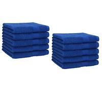 Betz Set de 10 Serviettes Premium pour invités essuie-Mains 30 x 50cm Bleu Royal