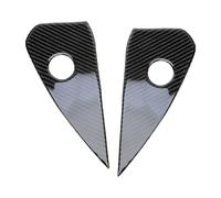 BEUAOCK 1 Paire de Garnitures latérales de Tableau de Bord de Voiture, compatibles avec Ford Mustang 2015 2016 2017 2018 2019 2020, en Fibre de Carbone Noire