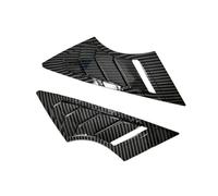 BEUAOCK Autocollant de Garniture de Couvercle de volet latéral de fenêtre Avant de Voiture, Compatible avec KIA K3 Forte Cerato 2013-2018, Accessoires en Carbone ABS(Carbon)