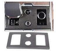 BEUAOCK Autocollant de protection for panneau de commande central en fibre de carbone véritable, compatible avec le Land Rover Range Vogue 2023-24(Style A 1Pcs)