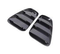 BEUAOCK Autocollant décoratif for feu arrière en Fibre de Carbone ABS/Noir, Compatible avec Fiat 500 Abarth 595 695 2016-2024, Accessoires extérieurs de Voiture(Carbon Fiber)