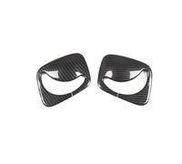 BEUAOCK Autocollants de protection de boucle de voiture en ABS argenté/fibre de carbone, compatibles avec Mercedes Classe B W247 2019-2020, accessoires de voiture(Carbon Fiber)