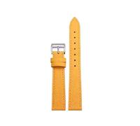 BEUAOCK Bracelet de Montre en Cuir Compatible avec Les Bracelets de Montre Hermes à Boucle ardillon à dégagement Rapide for Femmes(Yellow,16mm)