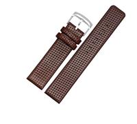 BEUAOCK Bracelet de Montre en Cuir Compatible avec Les modèles Citizen AW0015-08E et AW0010-01AE, Souple et Confortable, avec Trou d'aération, 20 mm(Brown-Steel,20mm)