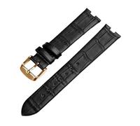 BEUAOCK Bracelet de Montre en Cuir Compatible avec Rado Crystal Coupole R2285415, Boucle Papillon, for Homme et Femme, Accessoires(Red Black,18x6mm)